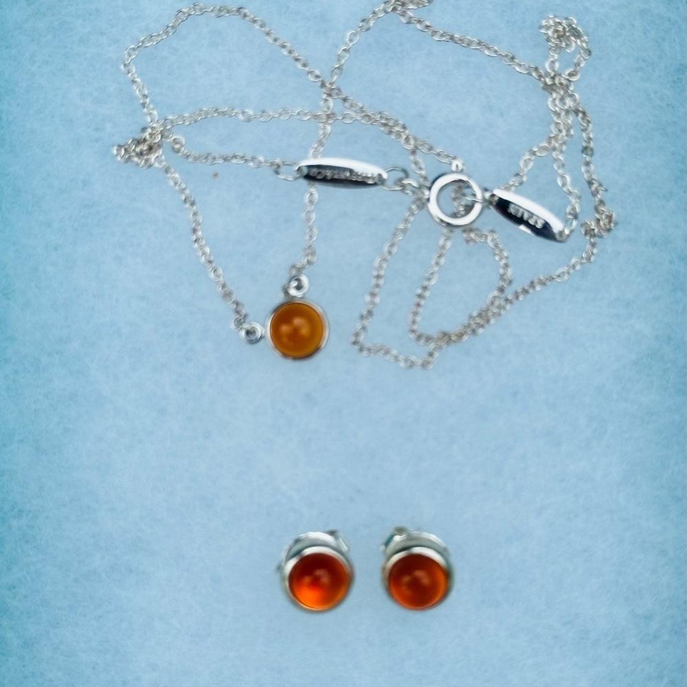 Tifffany &Co.Earrings by the yard chalcedony and silver 925 - Picture 12 of 13